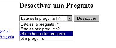 Captura de pantalla de faq.desactivarPregunta.php