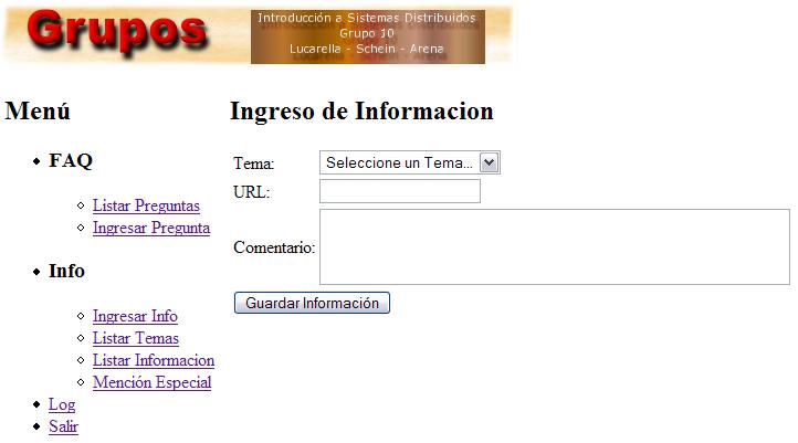 Captura de pantalla de info.ingresarInfo.php